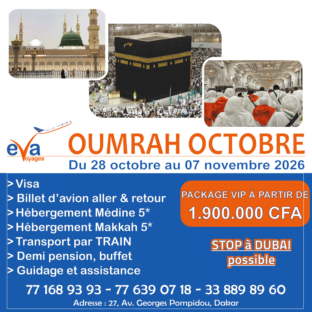 Umrah Octobre - novembre 2026